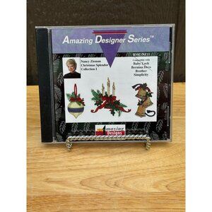 Nancy Zieman Christmas Splendor Collection 1 Embroidery Designs CD For Baby Lock